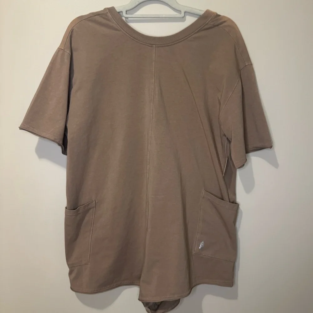 NWT Free People Movement Hot Shot Tee Romper | Small | Mocha Latte - Picture 7 of 11